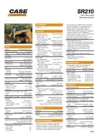 case sr210 skid steer specs|case sr210 service schedule.